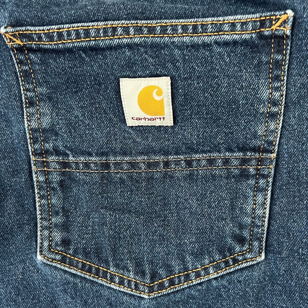 Carhartt Relaxed Fit Jeans Pants  Men's 44" x 32" - Picture 4 of 8